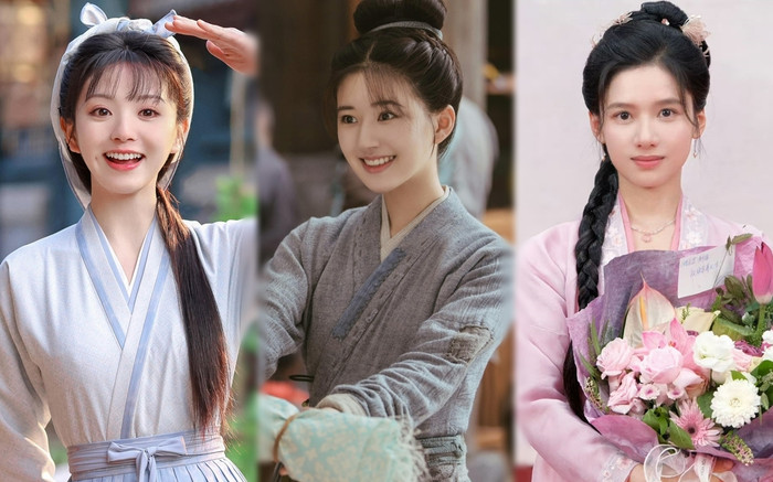 Tạo hình thôn nữ của dàn hoa 95: Tiểu Triệu Lộ Tư đẹp lấn át Trương Tịnh Nghi Ảnh 2