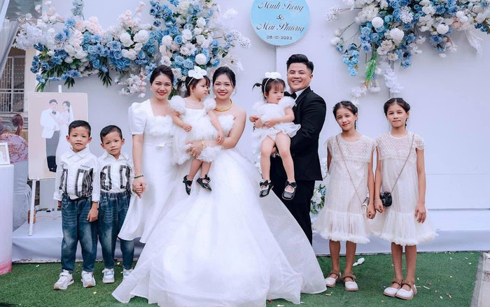 Gia đình 3 thế hệ có 5 cặp song sinh hiếm thấy ở Nghệ An Ảnh 2