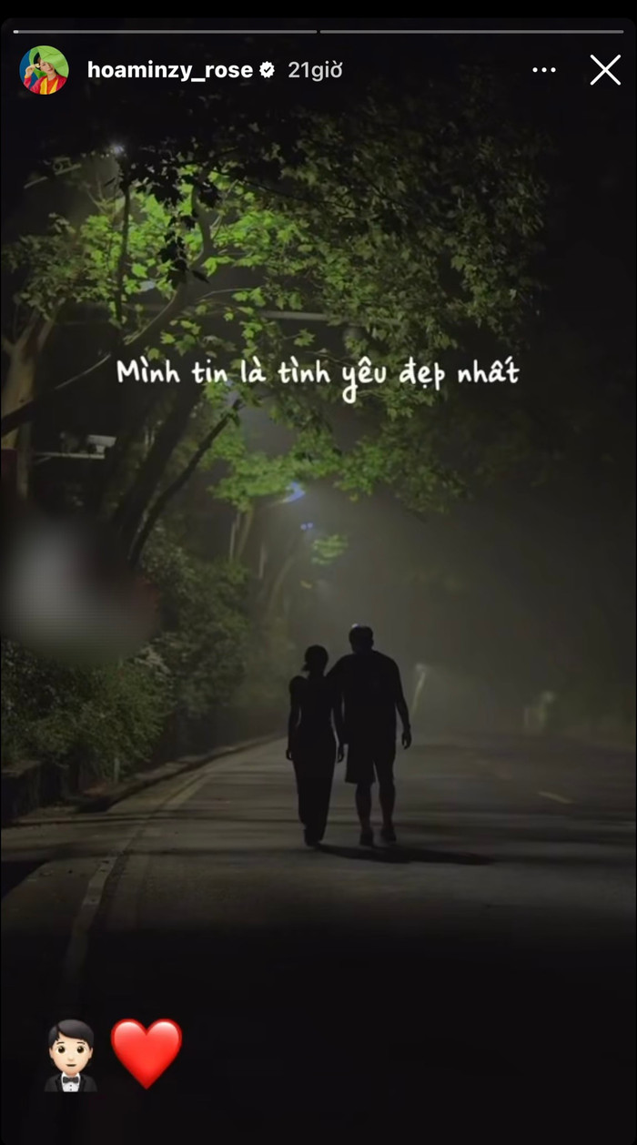 Hoà Minzy vẫn còn niềm tin vào tình yêu. 