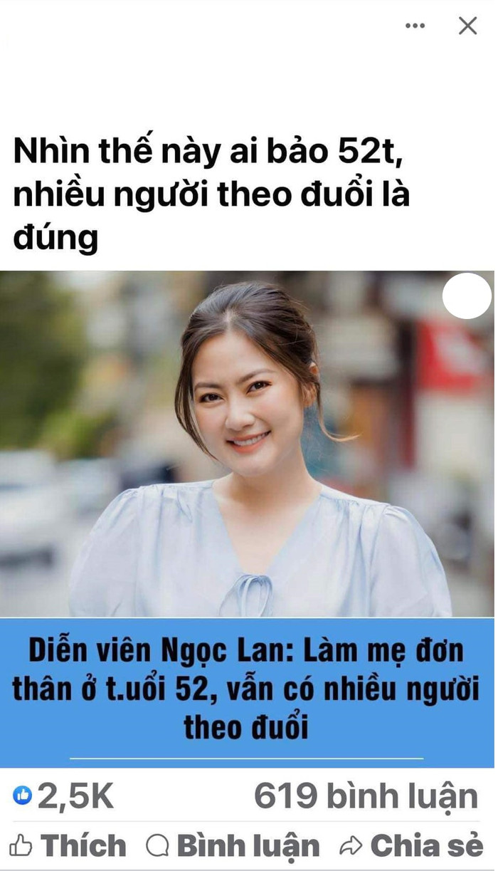 Ngọc Lan còn chủ động chụp ảnh màn hình bài viết đưa tin sai sự thật về bản thân