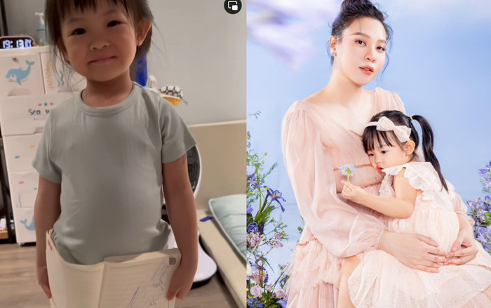 Ngắm tranh ái nữ Suchin vẽ miêu tả mẹ, Đàm Thu Trang thốt lên 'ở tầm vũ trụ' Ảnh 2