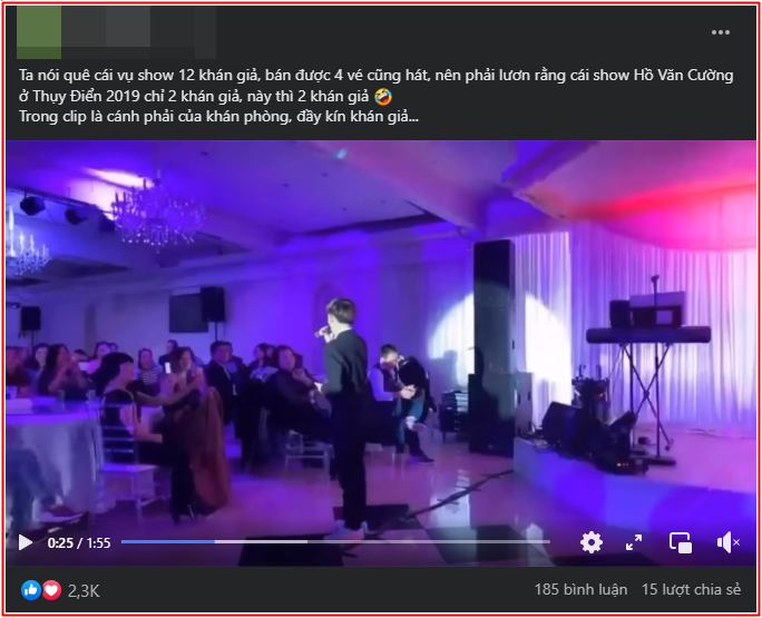 Thực hư đêm diễn Hồ Văn Cường ế vé, chỉ có 2 khán giả đến xem? Ảnh 2