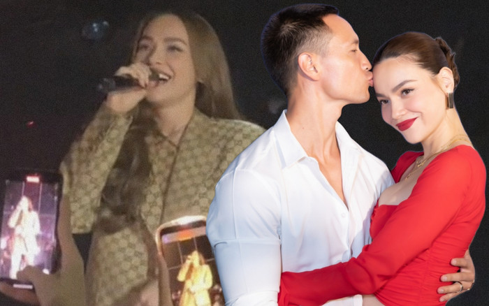 Hồ Ngọc Hà 'đánh dấu chủ quyền' Kim Lý ngay trên sân khấu Ảnh 2