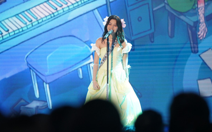 Thanh Thảo (Muộii) hóa tiên nữ, hát ca khúc tự sáng tác tại chung kết VNI 2023 Ảnh 2