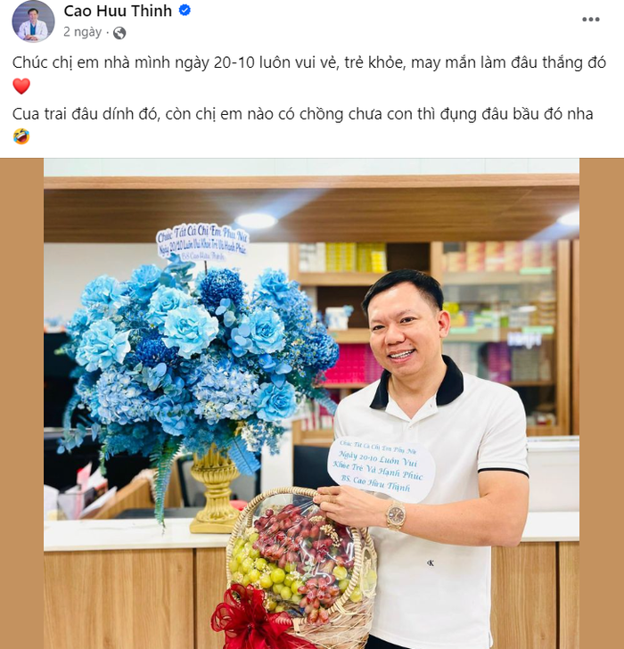 Cả nền tảng Tiktok lẫn MXH Facebook, bác sĩ Thịnh vẫn cập nhật video, hình ảnh, trạng thái đều đặn nhưng tuyệt nhiên không đả động gì đến người đẹp Ngọc Trinh