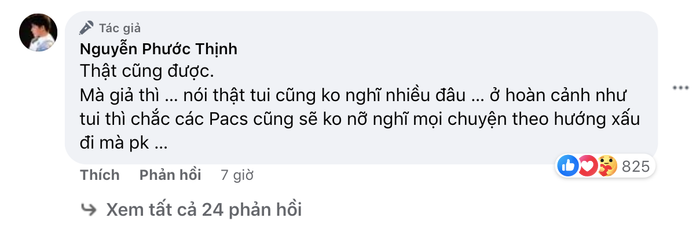 Nam ca sĩ không quan tâm đến chuyện thật giả.