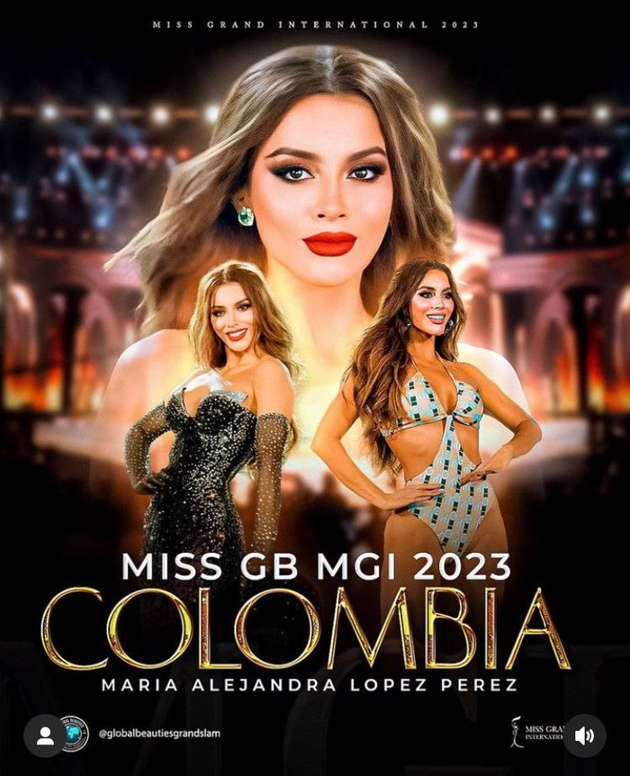 Người đẹp Colombia được Global Beauties vinh danh tại giải thưởng phụ 'Miss Global Beauties Miss Grand International 2023'.