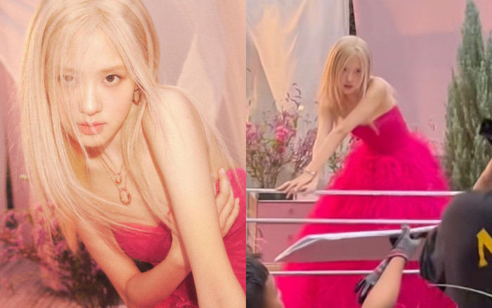 Rosé (Blackpink) trong clip hậu trường: Visual 'nàng thơ', da trắng bật tông đẹp xuất sắc Ảnh 2