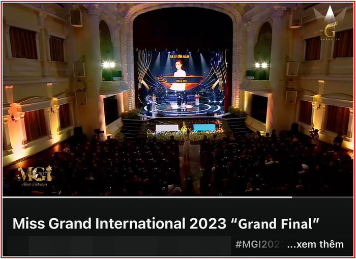 Không dưới một lần, nữ ca sĩ Vpop này được xuất hiện trong đêm Chung kết Miss Grand International 2023. 