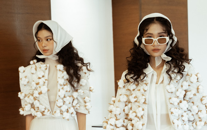 Độc đáo thời trang chất liệu từ bông gòn, tôn vinh giá trị vẻ đẹp tự nhiên Ảnh 2