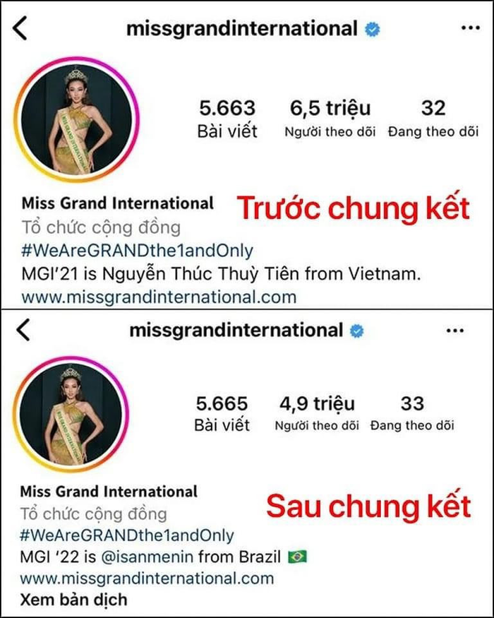 Việc nhiều người đồng loạt 'unfollow' trang chủ Miss Grand đã khiến chủ tịch Nawat tức giận và tạo nên nhiều lùm xùm vào năm ngoái. 