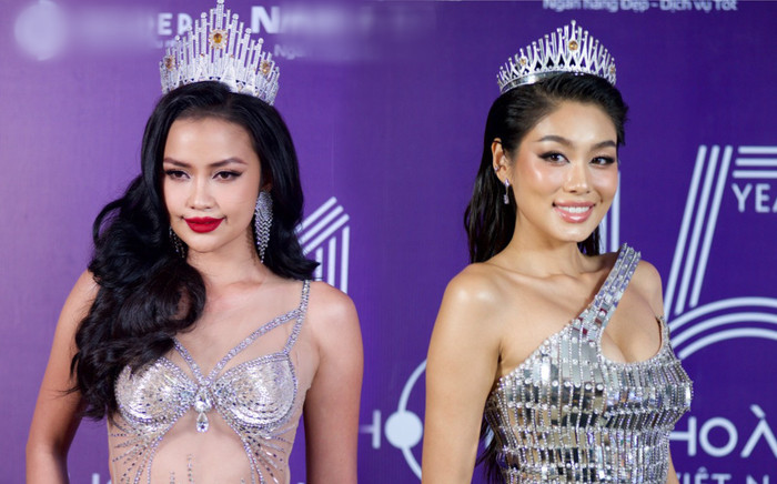 Thảo Nhi Lê - Ngọc Châu nóng bỏng trên thảm đỏ: Người diện đầm trong suốt, người khoe 'tuyết lê' Ảnh 2