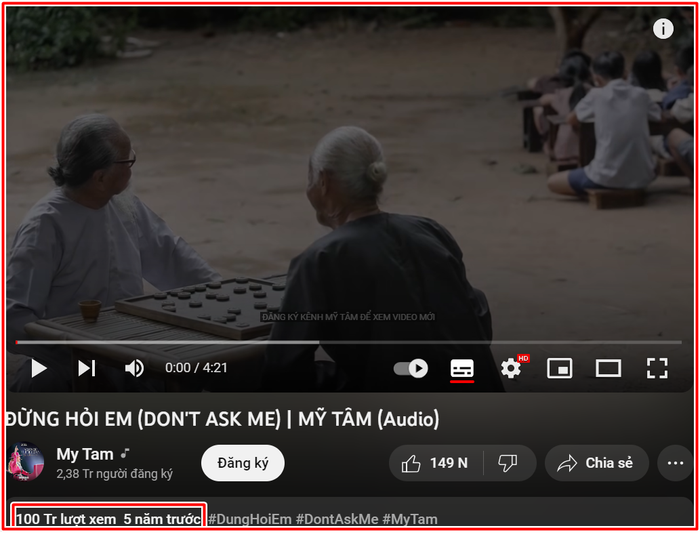 Mỹ Tâm chính thức có ca khúc thứ 3 đạt 100 triệu view: Tâm 9 mãi đỉnh! Ảnh 1