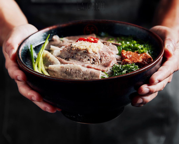 Cận cảnh bát phở của quán.