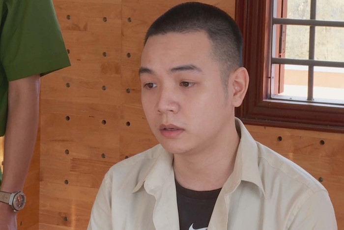 Vũ Duy Sơn tại cơ quan điều tra.