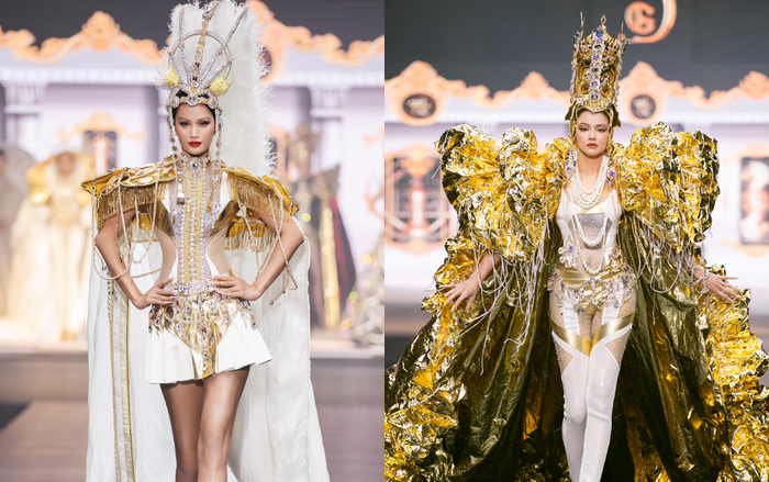 Hương Ly lâm cảnh 'trớ trêu' khi đứng cạnh Vũ Thu Phương kết màn show thời trang Ảnh 2