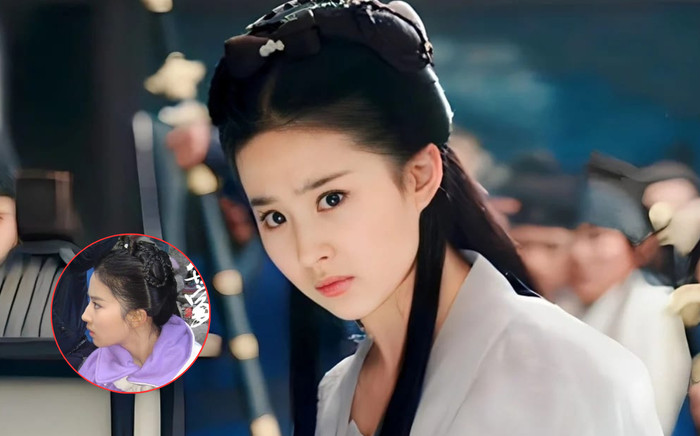 Loạt ảnh chụp lén bóc trần nhan sắc 'Tiểu Long Nữ' Lưu Diệc Phi, có đủ đẳng cấp chung mâm Triệu Lệ Dĩnh? Ảnh 2