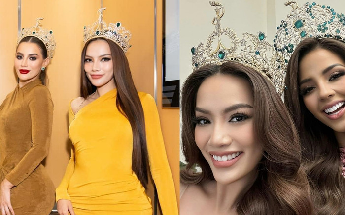 Lê Hoàng Phương lộ 'điểm trừ' khi đội vương miện Á hậu 4 MGI, fan hiến kế để không bị dìm nhan sắc Ảnh 2