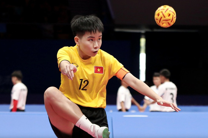 Đội tuyển cầu mây 4 nữ Việt Nam đã bản lĩnh hạ Indonesia 2-1 để giành HCV Asiad 19.