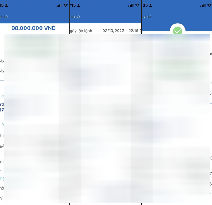 Nam Em nhanh chóng thanh toán 150 triệu đồng sau khi bị photo ruột bóc phốt quỵt tiền. (Ảnh chụp màn hình)