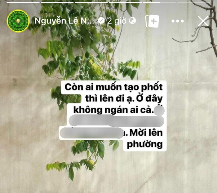 Giữa ồn ào, Nam Em bất ngờ tuyên bố không ngán ai cả. (Ảnh chụp màn hình)