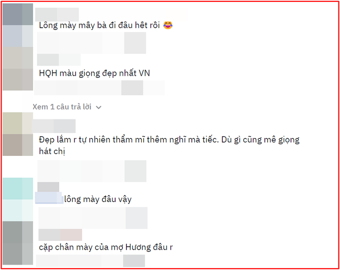 Không biết là có phải do Hồ Quỳnh Hương 'quên' vẽ chân mày khi đi diễn hay không, nhưng khi không có sự hiện diện của cặp chân mày, dân tình không khỏi 'hoang mang' khi đối diện với nhan sắc của nữ ca sĩ.