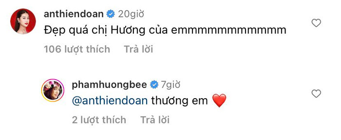 Màn tương tác giữa Phạm Hương và Thiên Ân đã thu hút sự chú ý từ một bộ phận khán giả