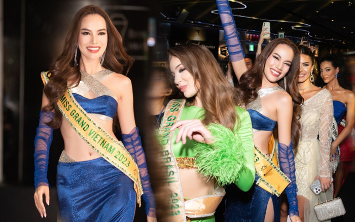 Lê Hoàng Phương diện áo bé xíu 'chặt đẹp' dàn thí sinh Miss Grand 2023 Ảnh 2