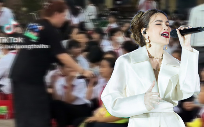 Nữ sinh cấp 2 hát nhạc Hồ Ngọc Hà dưới sân trường: 'Tài không đợi tuổi'! Ảnh 2