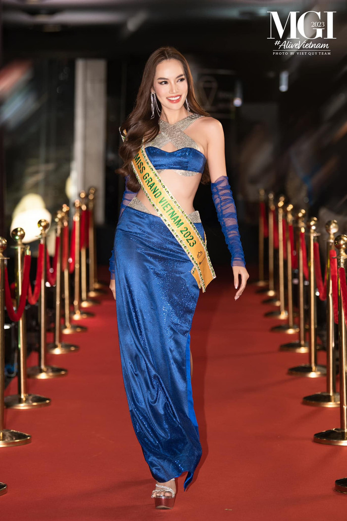 Lê Hoàng Phương luôn sẵn sàng 'chặt chém' dàn thí sinh Miss Grand International mỗi khi xuất hiện (Ảnh: Viet Quy Team)