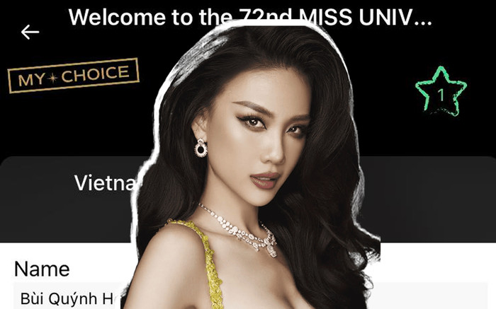 Bùi Quỳnh Hoa xuất hiện tại Miss Universe nhưng lại bị... ghi sai tên Ảnh 2