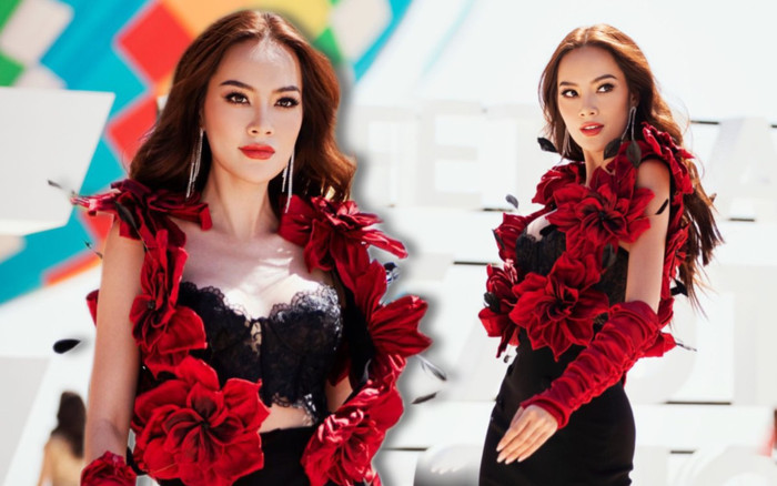 Màn đá váy đẳng cấp của Hoàng Phương chiếm spotlight show diễn thời trang MGI Ảnh 2