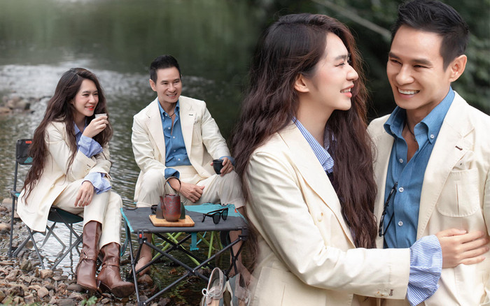 Lý Hải Minh Hà trốn con, rạng rỡ như 'vợ chồng son' sau 13 năm đám cưới Ảnh 2