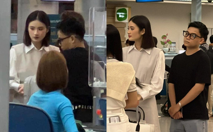 Hoa hậu Ý Nhi lộ diện cùng bạn trai tại sân bay hậu lùm xùm: Tóc cắt ngắn, thần sắc ngời ngời Ảnh 2