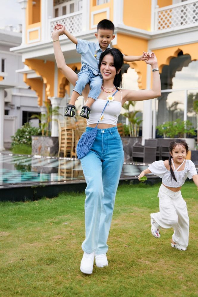 Với Diệp Lâm Anh, các con là tài sản, nguồn động lực lớn nhất để cô cố gắng mỗi ngày.
