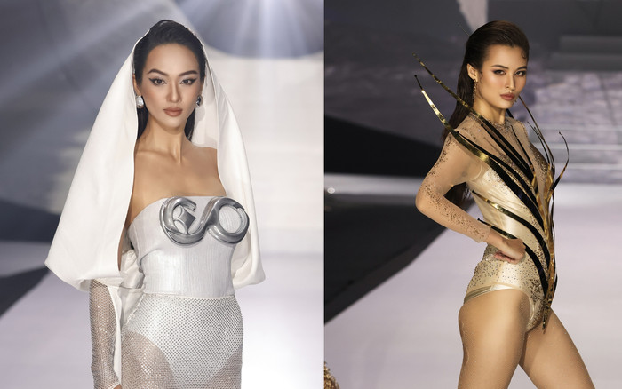 Cao Thiên Trang là First Face, Vũ Thúy Quỳnh diễn Vedette lộng lẫy: Top 2 Miss Cosmo đã lộ diện? Ảnh 2