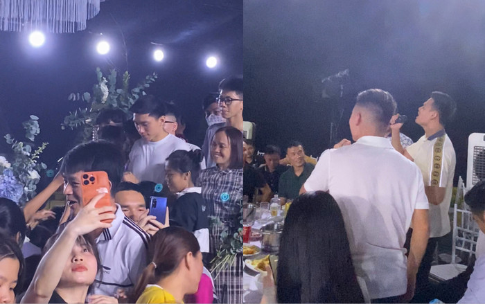 Khung cảnh tại tiệc cưới Đoàn Văn Hậu: Chú rể ký mỏi tay, bạn bè 'quẩy hết mình' Ảnh 2