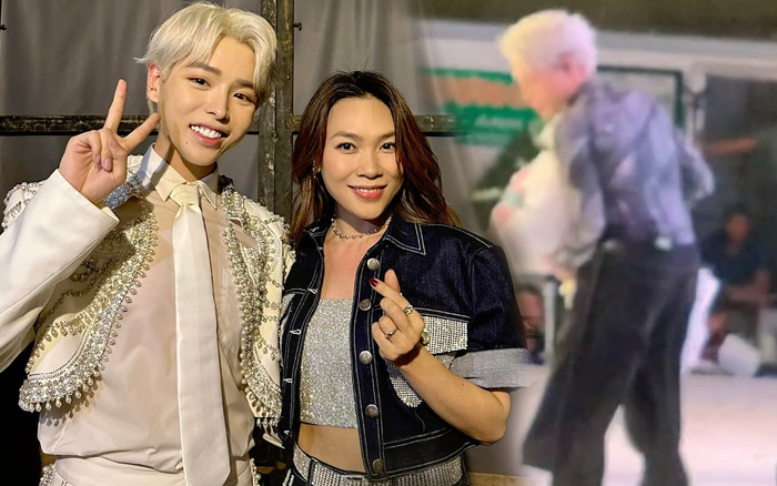 Đức Phúc có hành động gây chú ý trước khi Hoàng Thùy Linh ra sân khấu: Chuẩn học trò Mỹ Tâm! Ảnh 2