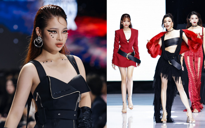 Khoe đôi chân catwalk ngày càng 'bén', Bảo Hà tự tin sải bước cùng đàn chị Hồ Quỳnh Hương, Hương Giang Ảnh 2