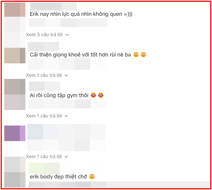 Khán giả dành nhiều lời khen cho sự 'lột xác' về ngoại hình của ERIK, cho rằng giọng hát của anh chàng cũng được cải thiện rất nhiều.&nbsp;