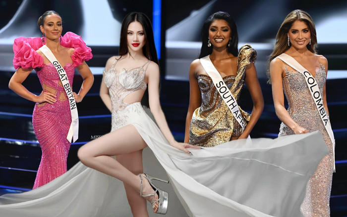10 bộ váy dạ hội đẹp nhất bán kết Miss Universe: Bùi Quỳnh Hoa bung tà có đủ ấn tượng? Ảnh 2