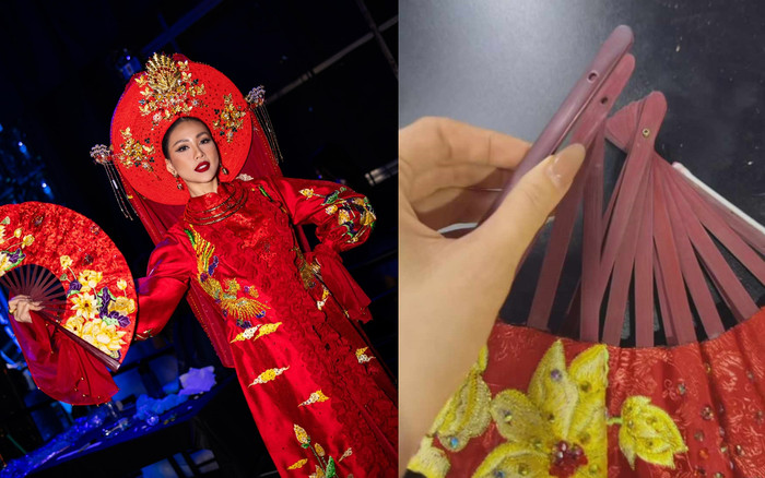 Bùi Quỳnh Hoa gặp sự cố sau phần thi National Costume, fan hú hồn hú vía Ảnh 2