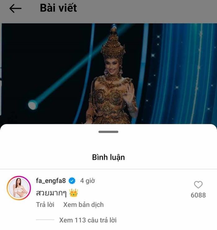 1 'gà cưng' MGI công khai ủng hộ Miss Universe Thái Lan, ông Nawat sắp nổi trận lôi đình? Ảnh 2