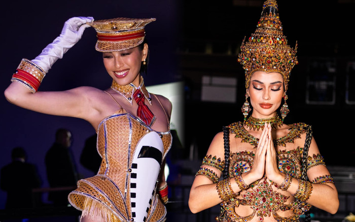 MU tung ảnh hậu trường National Costume: Thái Lan, Philippines dẫn đầu lượt tương tác Ảnh 2