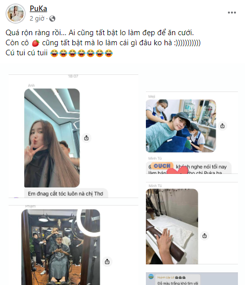 Puka thể hiện sự bất ngờ trước tinh thần làm đẹp của dàn khách mời