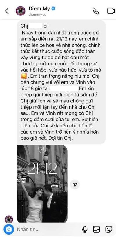 Diễm My 9x mời cưới cực khéo, được netizen rần rần khen ngợi Ảnh 2