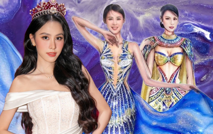 Ngọc Hằng khoe váy dạ hội chung kết Miss Intercontinental Ảnh 2