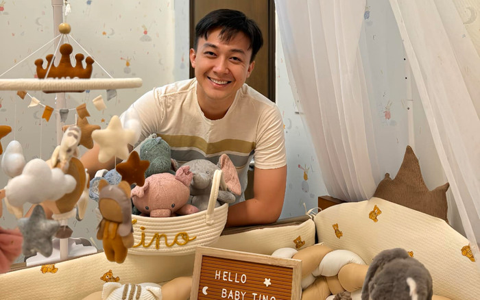 Ông xã Lê Âu Ngân Anh hồi hộp chờ ngày vợ lâm bồn, đích thân làm điều này cho nhóc tỳ Ảnh 2