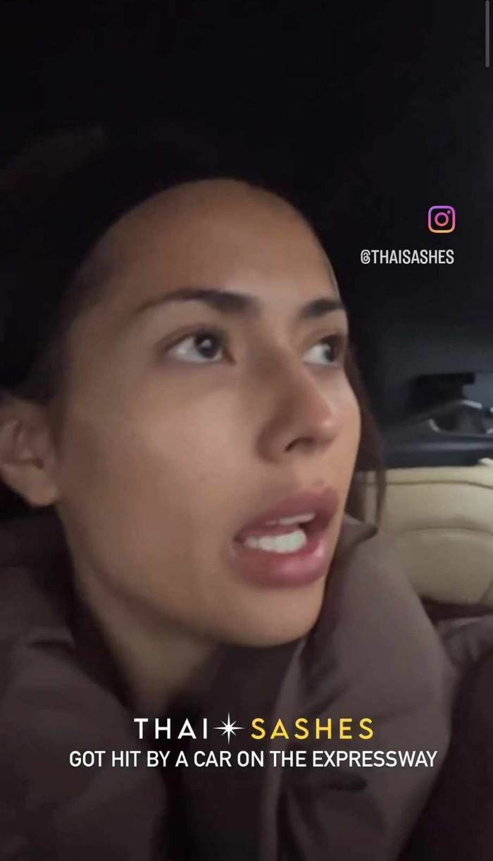 Anntonia kể lại sự cố gặp trên đường cao tốc lúc ra sân bay.