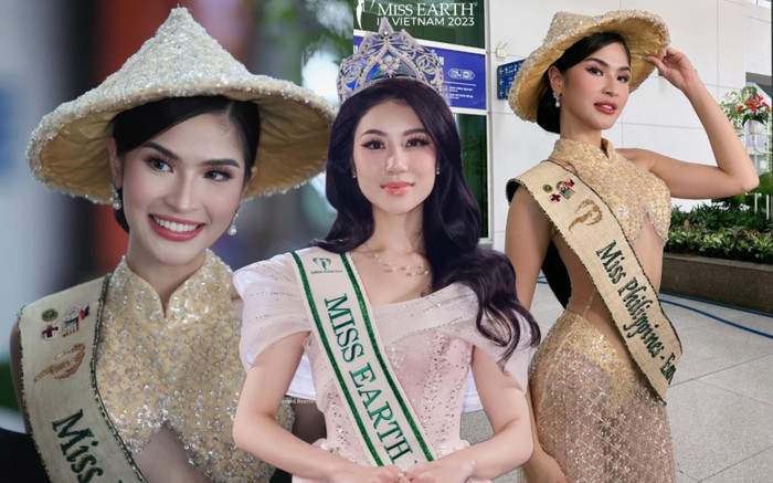 Thí sinh Miss Earth 2023 diện outfit xuyên thấu gây sốc ở sân bay Việt Nam, nhập cuộc cháy quá! Ảnh 2